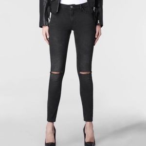 All Saints Slashed knees Mast Skinny Jean
